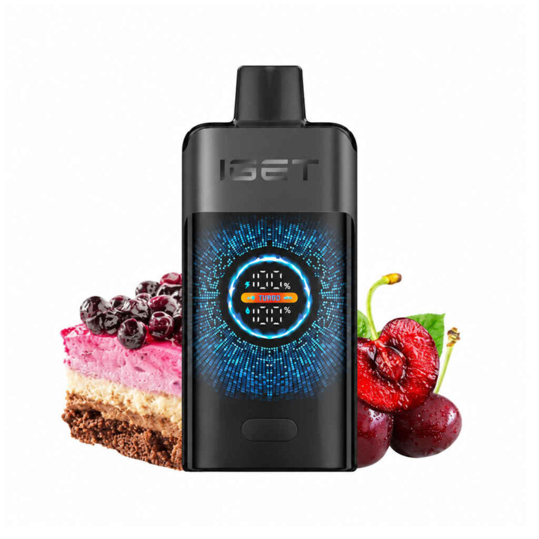 IGET VAPE Black Forest | 12,000 Puffs of Decadent Chocolate-Cherry Dessert