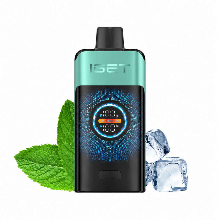 IGET VAPE Mountain Spring Mint Ice | 12,000 Puffs of Glacial Peppermint Clarity